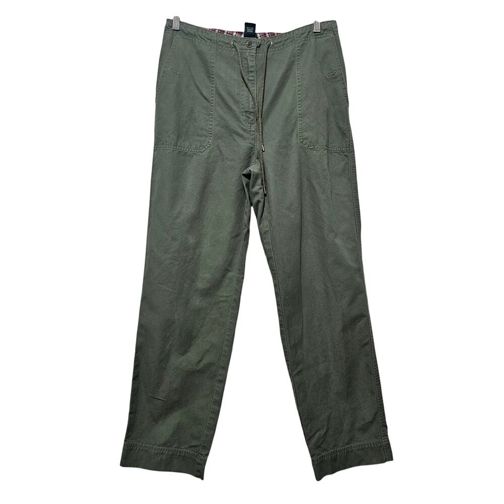 Ralph Lauren Utility Pant Tie String Cotton Olive green size M (see measurements - Picture 2 of 8